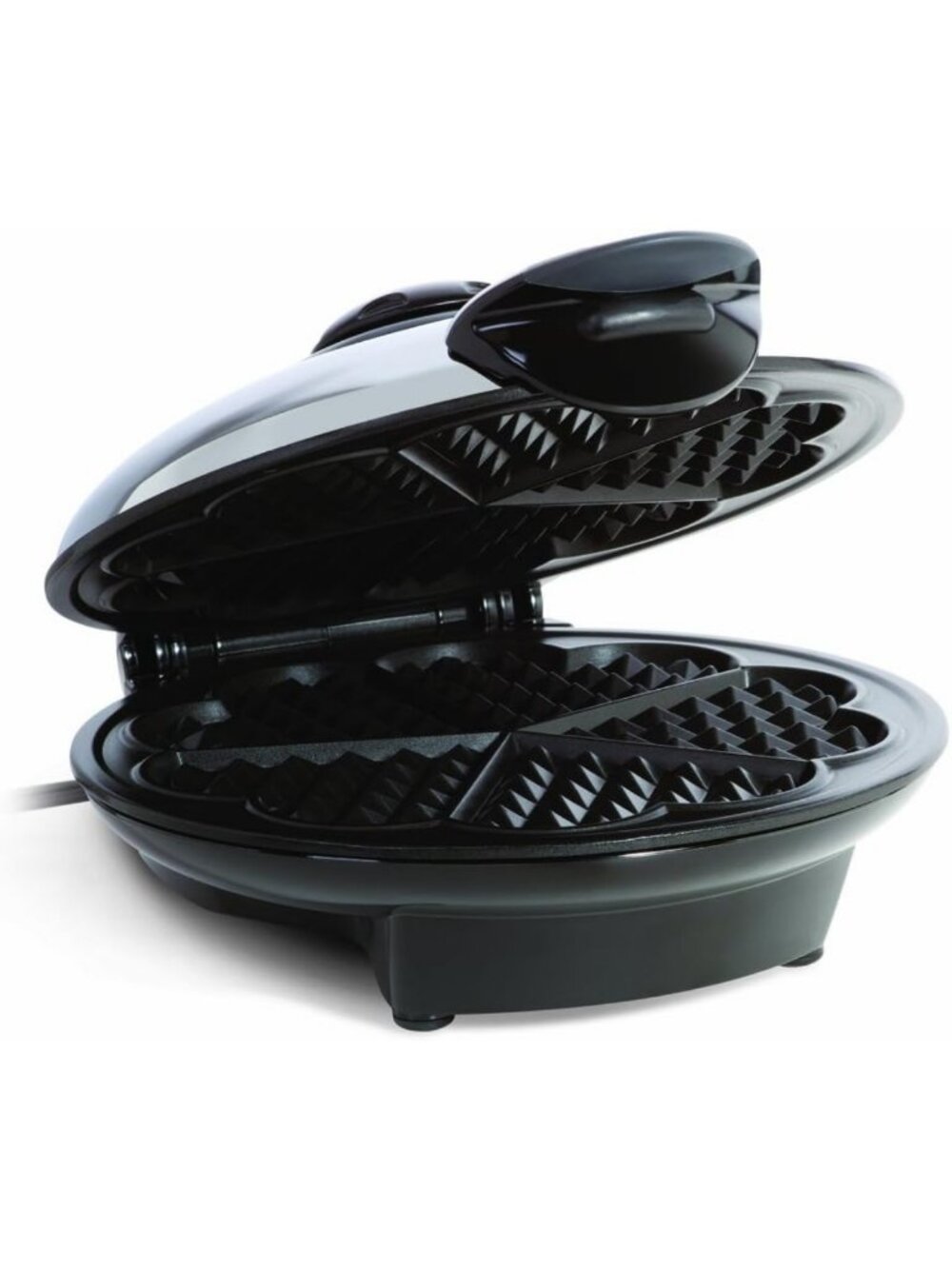 Heart Shaped Waffle Maker - Eco-Friendly Non-Stick Plates, Perfect for V-Day